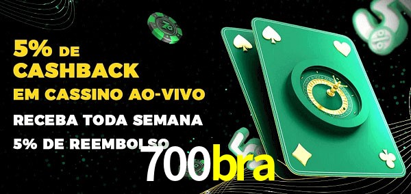Promoções do cassino ao Vivo 700bra